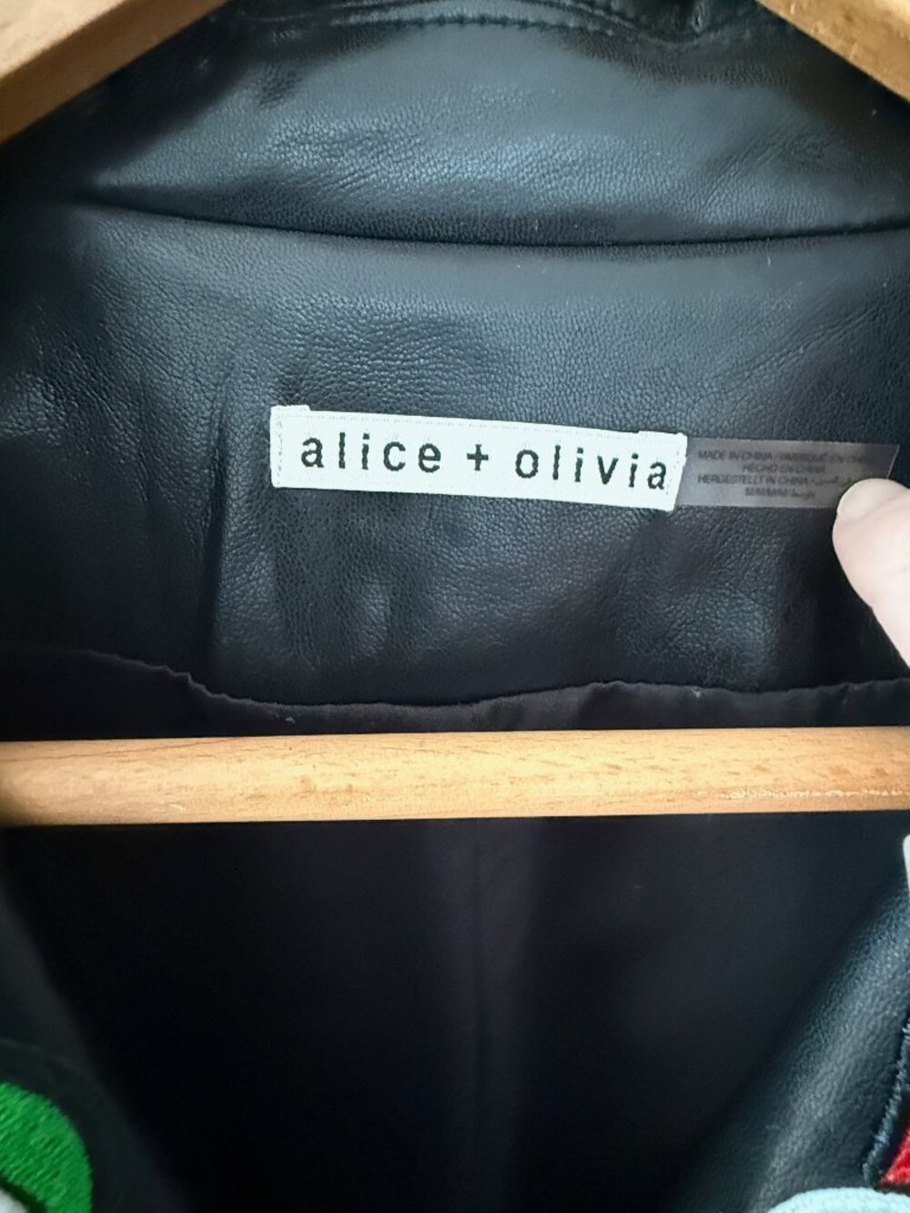 Alice & Olivia Beatles Collection Vegan Leather Jacket in Mint Condition - Picture 7 of 11